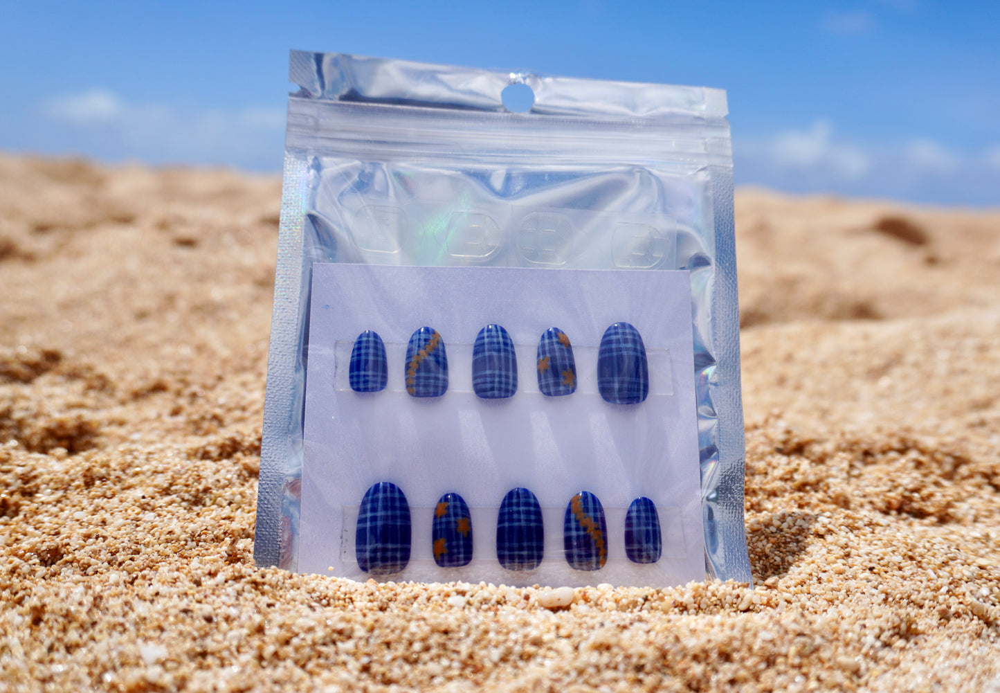 Dark Blue Palaka with Puakenikeni Lei