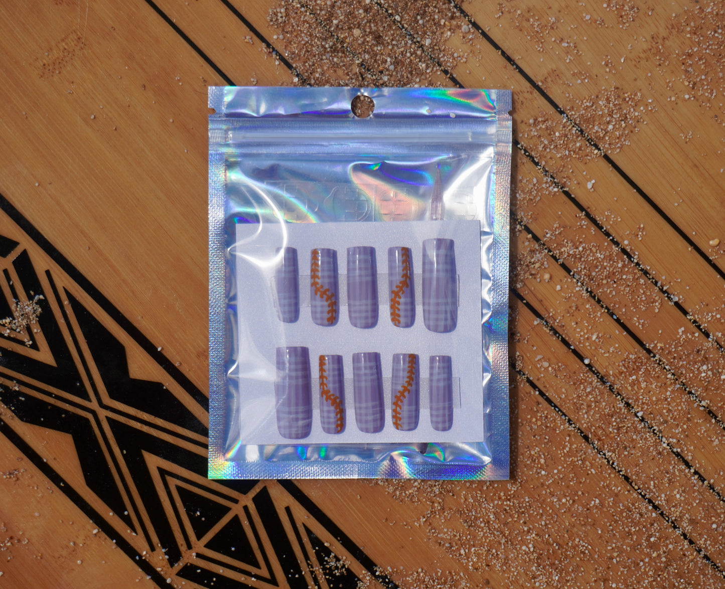 Purple Palaka with Puakenikeni