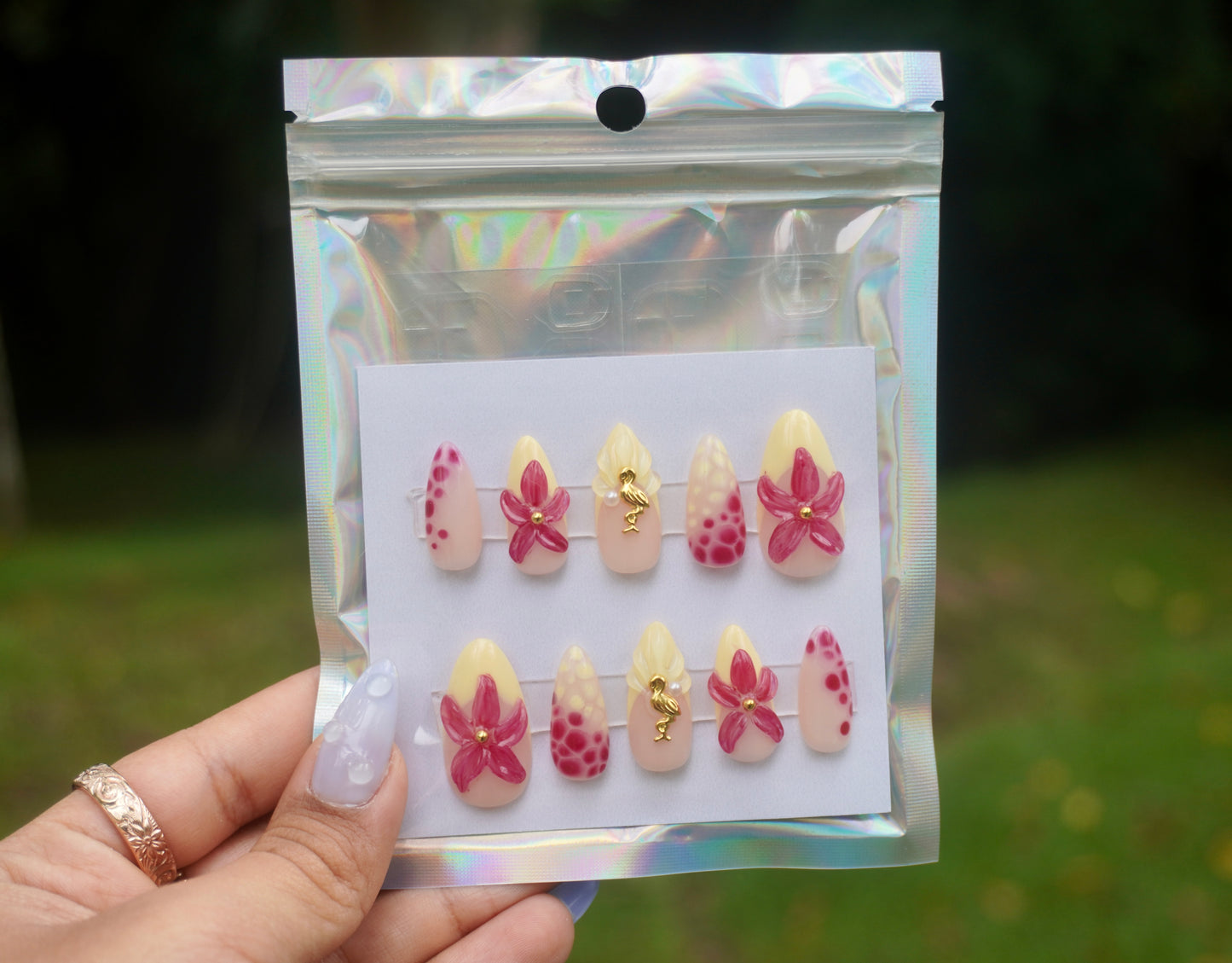 Pink and Yellow